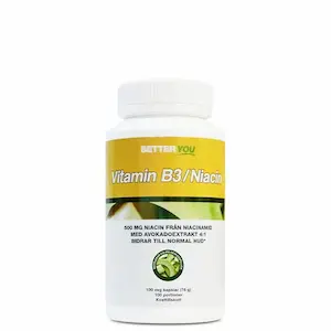 Better You Vitamin B3 Niacin 100 kapsler