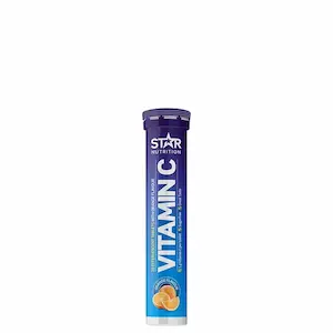 C-vitamin brusetabletter best i test 2026: Star Nutrition Vitamin-C Appelsin, 20 brusetabletter